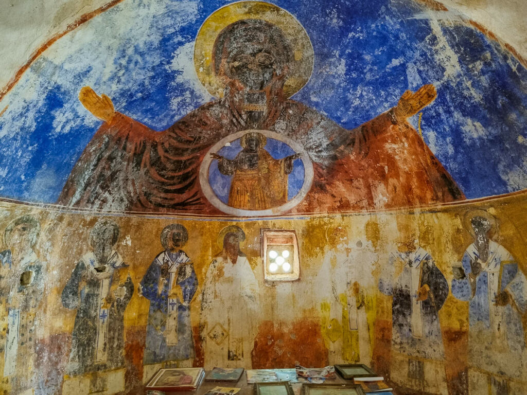 Fresken in der Kapelle Burg Himara