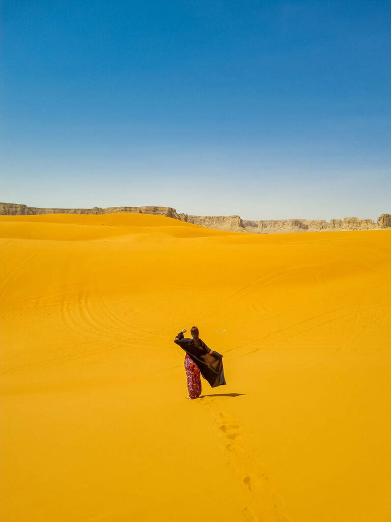 Red Sand Dunes in der Nähe von Riad