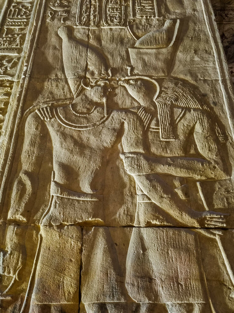 Relief Tempel von Edfu