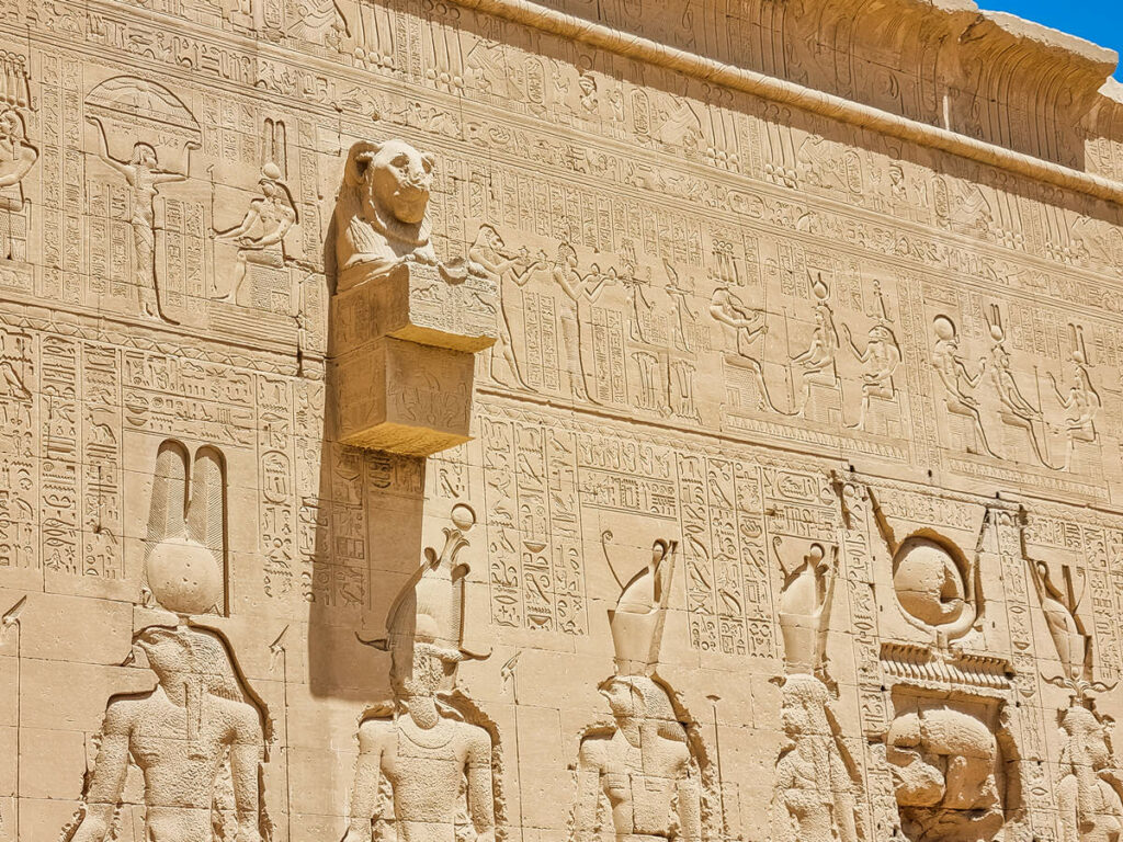 Löwe Wasserspeier Dendera Tempel