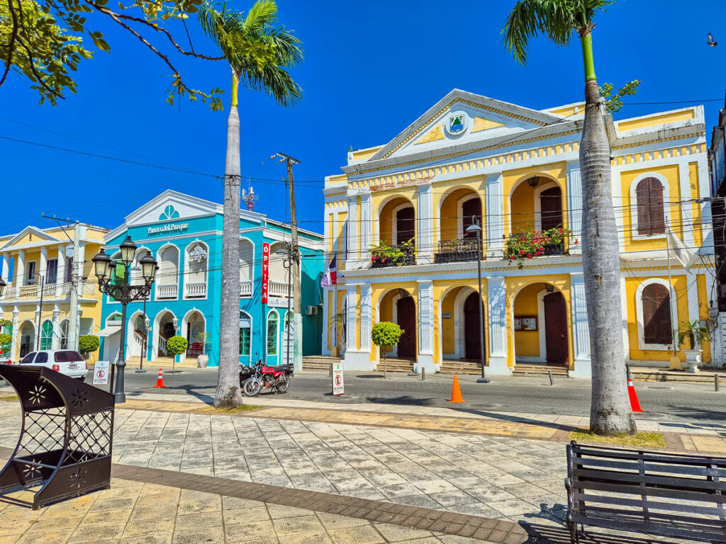 Bunte Häuser Independence Park in Puerto Plata