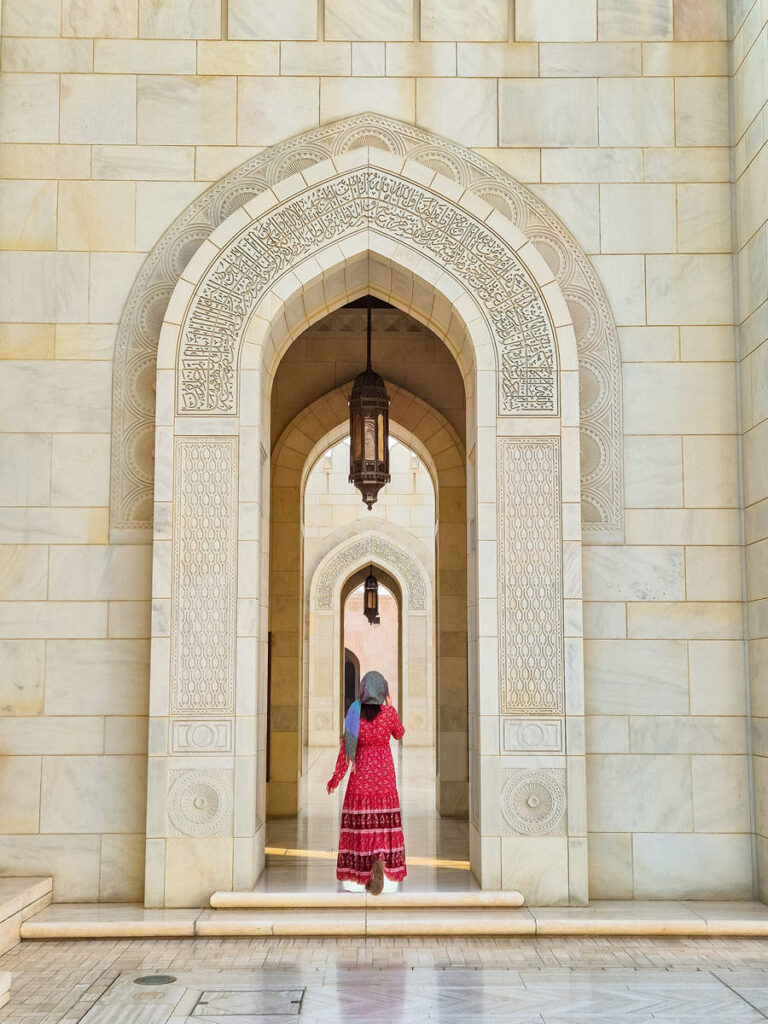 Sultan Qaboos Grand Mosque in Maskat, Oman