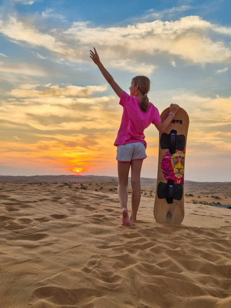 Sandboarding Wahiba Sands