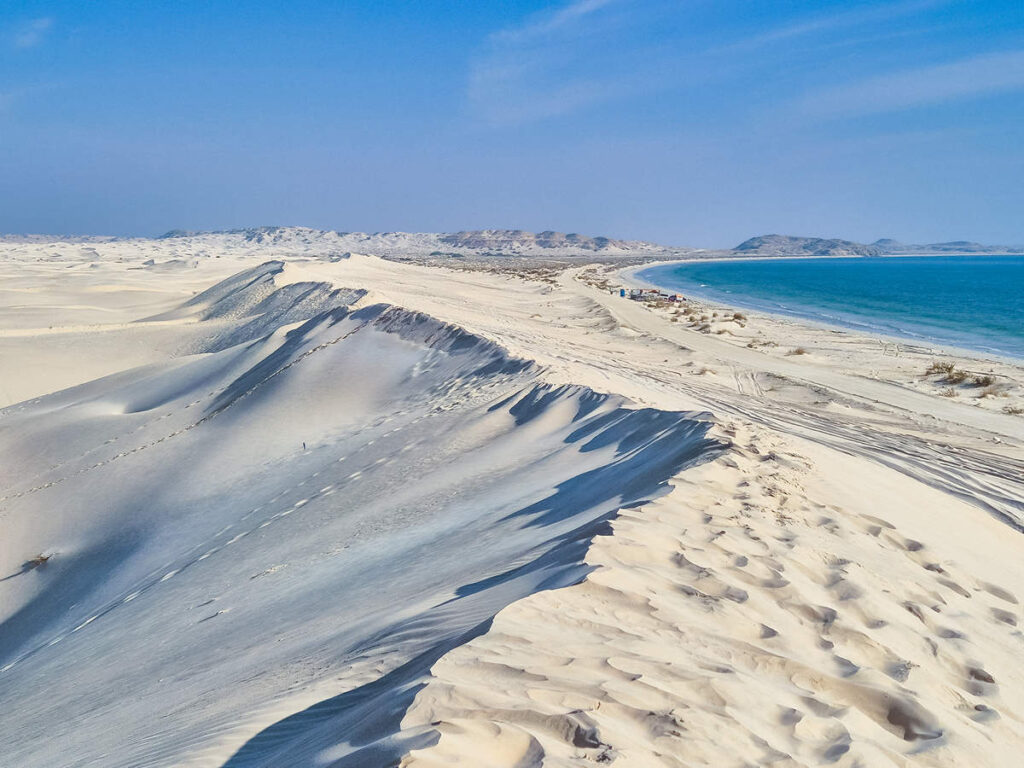 Küste Sugar Dunes Oman