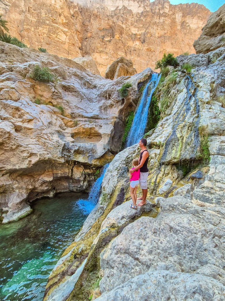 Wadi Tiwi Aussicht Wasserfall